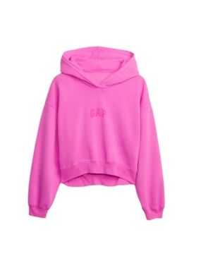 GAP Hot Pink Cropped Hoodie